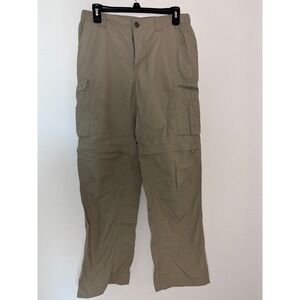 Columbia Mens Silver Ridge Convertible Cargo Hiking Pants Tan 32x30 UPF 50